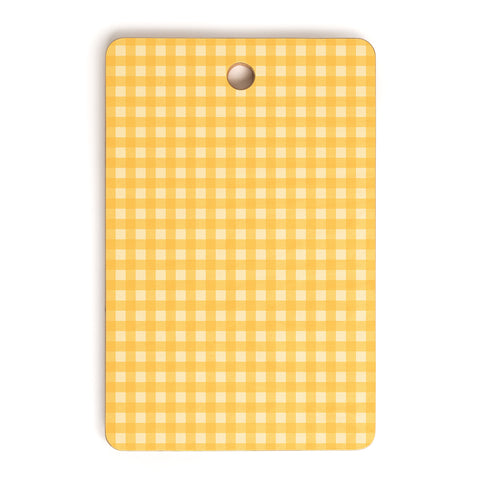 Colour Poems Gingham Sunshine Cutting Board Rectangle