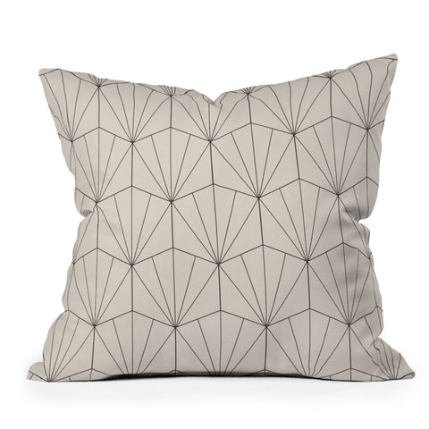 Colour Poems Gisela Geometric Line Pattern I Outdoor Throw Pillow