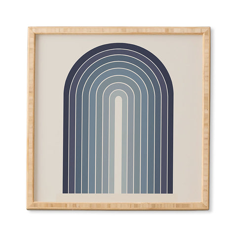 Colour Poems Gradient Arch Blue II Framed Wall Art