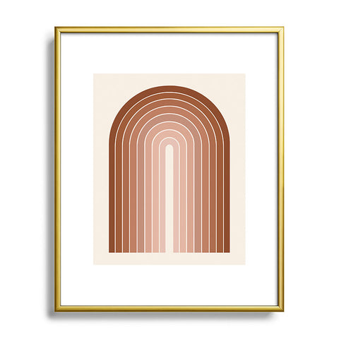Colour Poems Gradient Arch Earth Metal Framed Art Print
