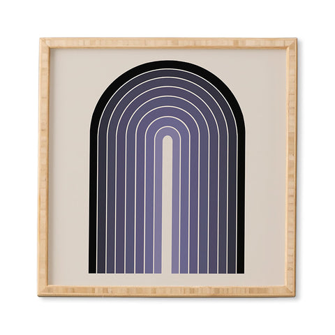 Colour Poems Gradient Arch Purple Framed Wall Art