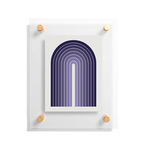 Colour Poems Gradient Arch Purple Floating Acrylic Print