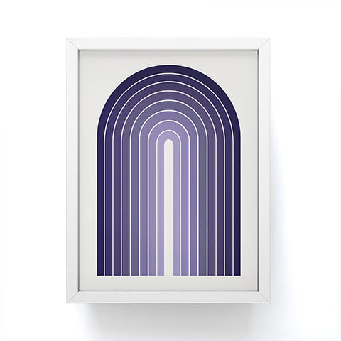 Colour Poems Gradient Arch Purple Framed Mini Art Print