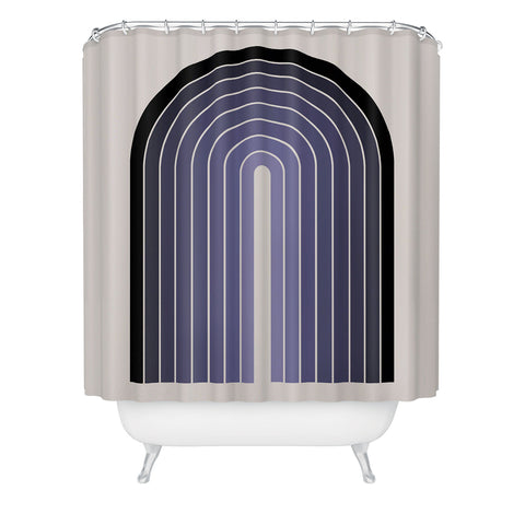 Colour Poems Gradient Arch Purple Shower Curtain