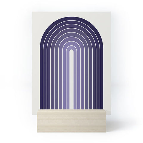 Colour Poems Gradient Arch Purple Mini Art Print