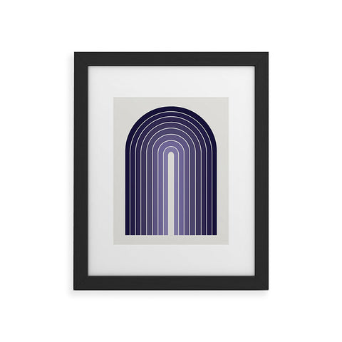Colour Poems Gradient Arch Purple Framed Art Print