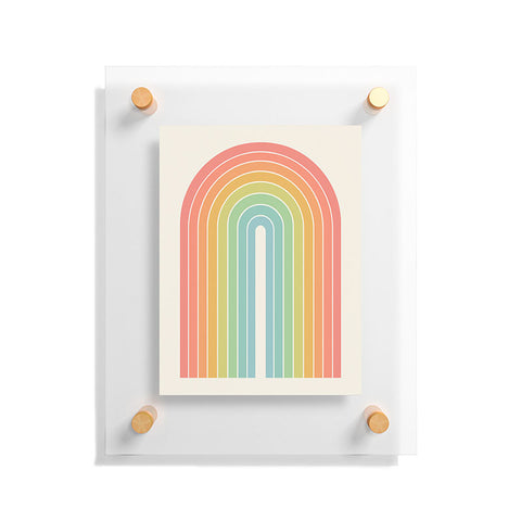 Colour Poems Gradient Arch Rainbow Floating Acrylic Print