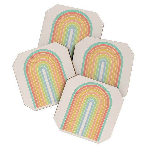 Colour Poems Gradient Arch Rainbow Coaster Set