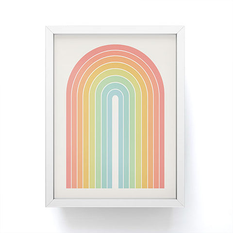 Colour Poems Gradient Arch Rainbow Framed Mini Art Print