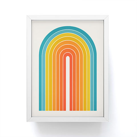 Colour Poems Gradient Arch Rainbow II Framed Mini Art Print