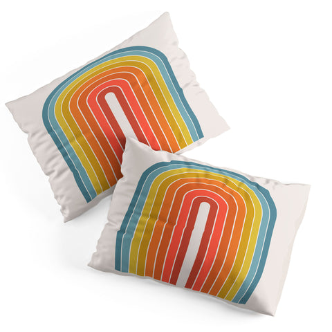 Colour Poems Gradient Arch Rainbow II Pillow Shams