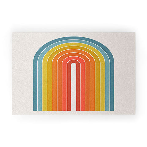 Colour Poems Gradient Arch Rainbow II Welcome Mat