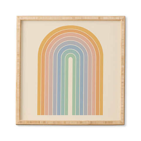 Colour Poems Gradient Arch Rainbow III Framed Wall Art