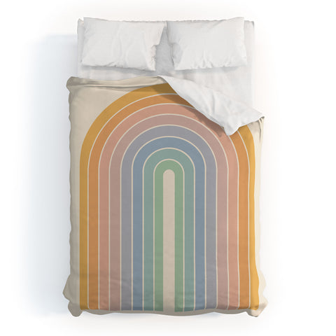 Colour Poems Gradient Arch Rainbow III Duvet Cover