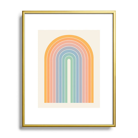 Colour Poems Gradient Arch Rainbow III Metal Framed Art Print