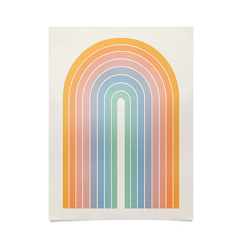 Colour Poems Gradient Arch Rainbow III Poster