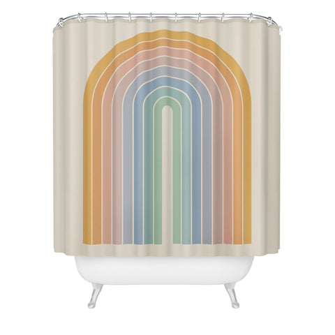 Colour Poems Gradient Arch Rainbow III Shower Curtain