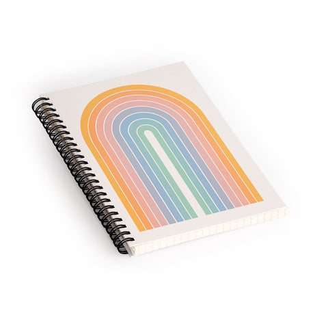 Colour Poems Gradient Arch Rainbow III Spiral Notebook