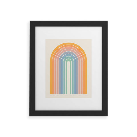 Colour Poems Gradient Arch Rainbow III Framed Art Print