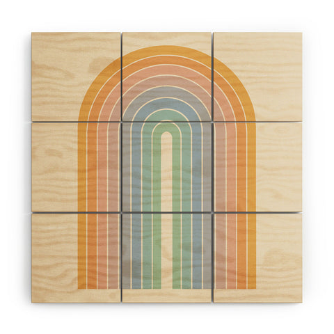 Colour Poems Gradient Arch Rainbow III Wood Wall Mural
