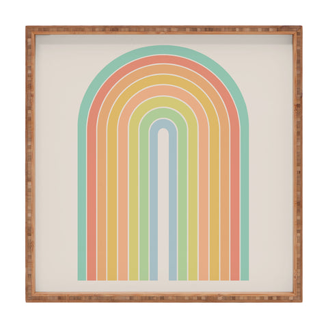 Colour Poems Gradient Arch Rainbow Square Tray