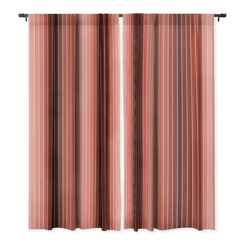 Colour Poems Gradient Arch Red Blackout Window Curtain