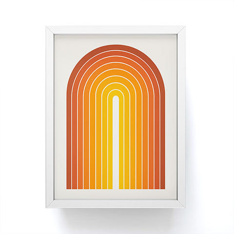 Colour Poems Gradient Arch Sunset Framed Mini Art Print