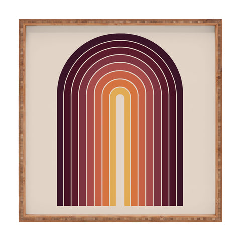 Colour Poems Gradient Arch Sunset II Square Tray