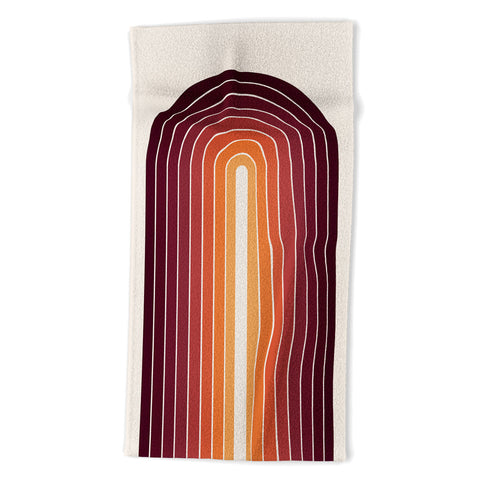 Colour Poems Gradient Arch Sunset II Beach Towel