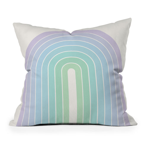 Colour Poems Gradient Arch XVII Outdoor Throw Pillow