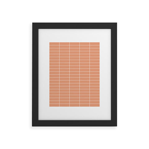Colour Poems Grid XXV Peach Fuzz Framed Art Print