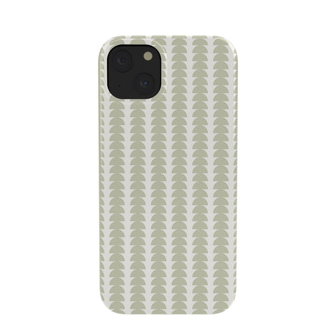 Colour Poems Maude Pattern Natural Green Phone Case