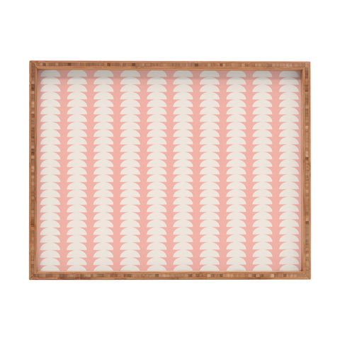 Colour Poems Maude Pattern Pink Rectangular Tray