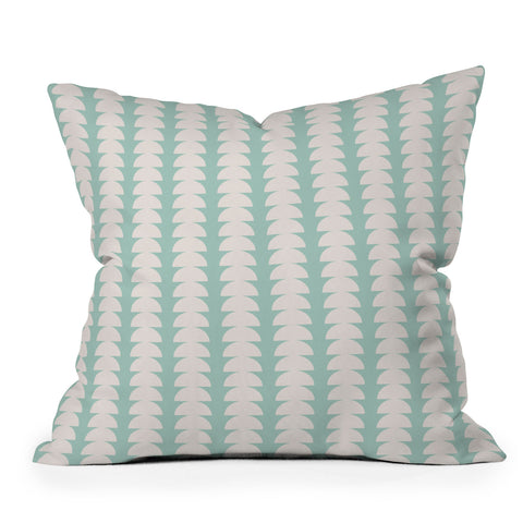 Colour Poems Maude Pattern Seafoam Throw Pillow