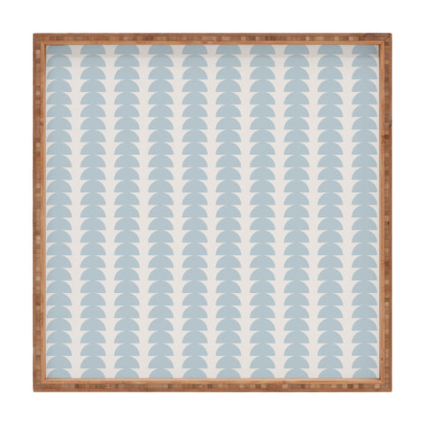 Colour Poems Maude Pattern Sky Blue Square Tray
