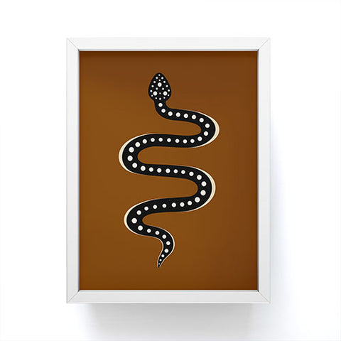 Colour Poems Minimal Snake XXXI Framed Mini Art Print