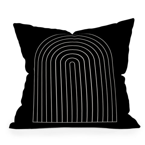 Colour Poems Minimalist Arch II Outdoor Throw Pillow