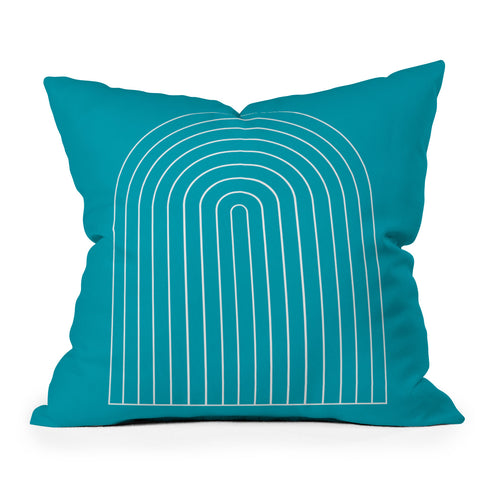 Colour Poems Minimalist Arch Outdoor Throw Pillow