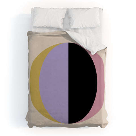 Colour Poems Mod Circle Abstract II Duvet Cover