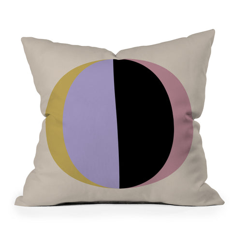 Colour Poems Mod Circle Abstract II Outdoor Throw Pillow