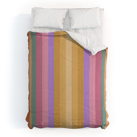 Colour Poems Multicolor Stripes V Comforter