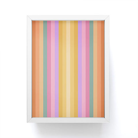 Colour Poems Multicolor Stripes V Framed Mini Art Print