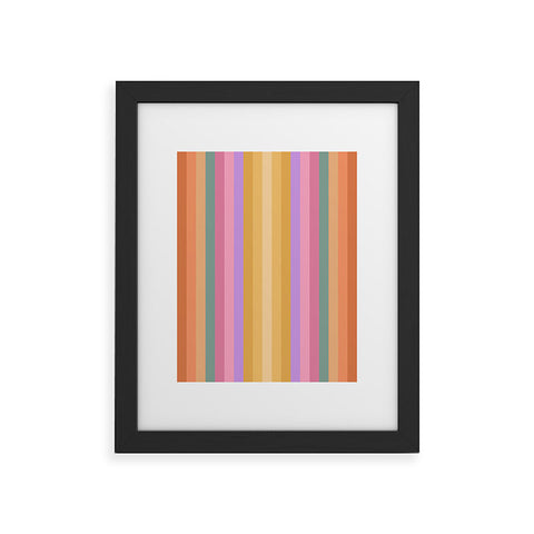 Colour Poems Multicolor Stripes V Framed Art Print
