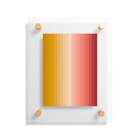 Colour Poems Multicolor Stripes XV Floating Acrylic Print