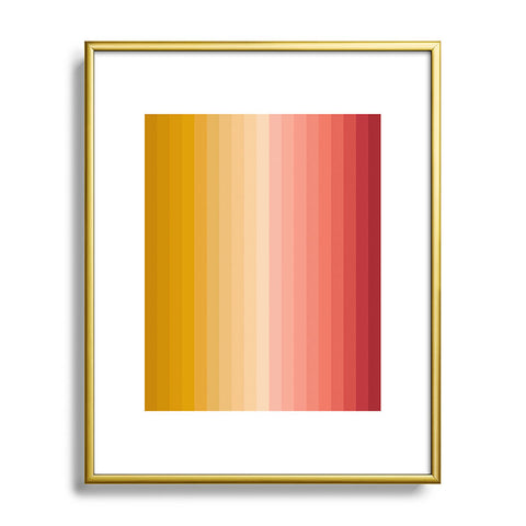 Colour Poems Multicolor Stripes XV Metal Framed Art Print