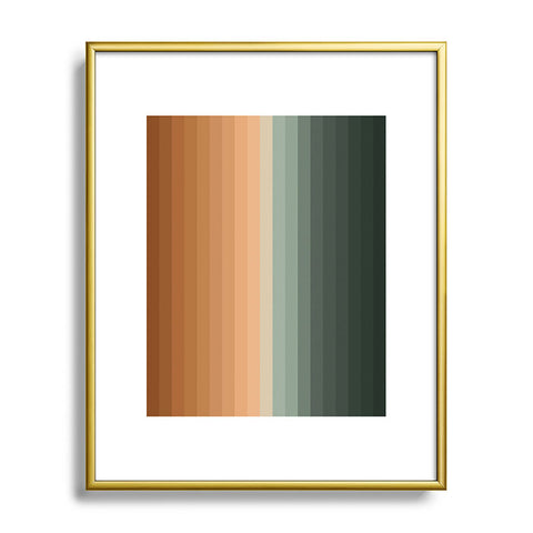 Colour Poems Multicolor Stripes XVIII Metal Framed Art Print
