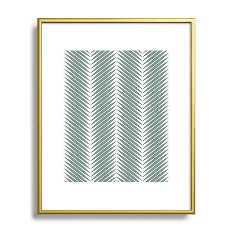 Colour Poems Palm Leaf Pattern XIX Metal Framed Art Print