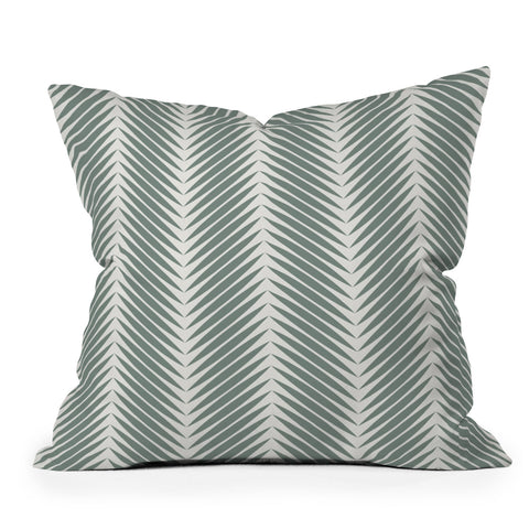 Colour Poems Palm Leaf Pattern XIX Outdoor Throw Pillow