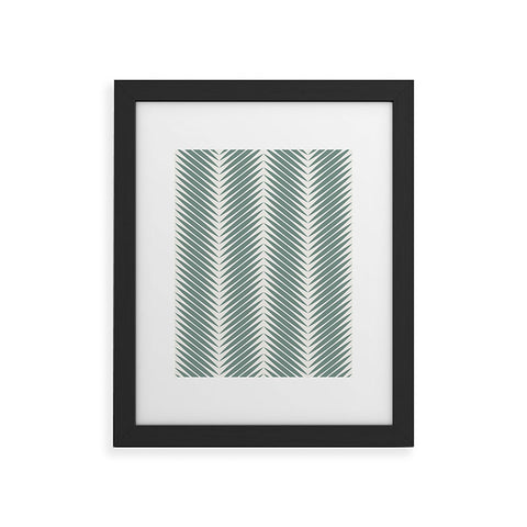 Colour Poems Palm Leaf Pattern XIX Framed Art Print