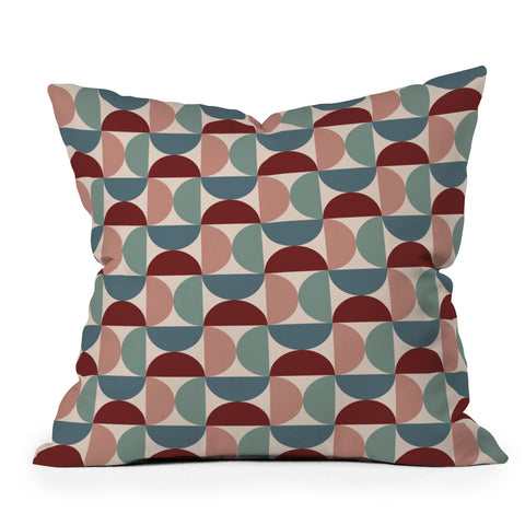 Colour Poems Patterned Geometric Shapes CCX Outdoor Throw Pillow